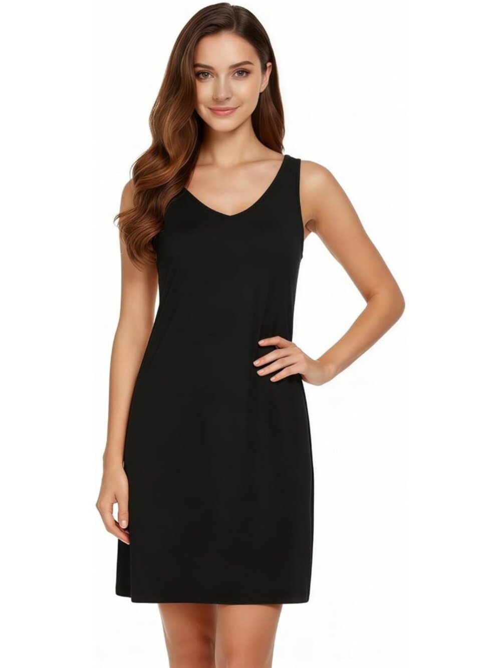 Women's Full Slip Underdress with Wide Straps | Comfortable Tank Top Layering